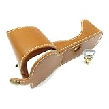 【ノーブランド】 合皮 ジャケット ケース ・ SONYとの互換性あり アルファ用 α7 Ⅱ / α7R Ⅱ / α7S Ⅱ に適合 (= α7Ⅱ α7RⅡ α7SⅡ に適合 /= a7 II a7r M2 mark2 に適合) 専用金具付属 ミラーレス 一眼 底部 開閉 保護 (キャラメル) [並行輸入品]