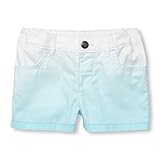 The Children 's Place Baby Girls ' Printed Long Short カラー: ブルー