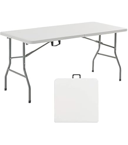 Amazon｜BOOSDEN 折りたたみテーブル 122x60x56.5/73cm 二段階高