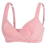 GETS(ゲッツ) 授乳ブラ マタニティブラジャー 妊娠授乳ブラジャー 授乳ブラジャー マタニティブラス マタニティブラ 授乳対応ブラ クロスオープンタイプ ノンワイヤー 産前産後兼用 フルカップ レ