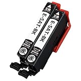 EPSON エプソン SAT-(BK/ブラック)【2本セット】 最新 互換 インクカートリッジ 《ICチップ搭載・残量表示対応》 サツマイモ SATBK SAT-BK 純正と併用可能 (対応機種: EP-712A EP-713A EP-714A EP-715A EP-812A EP-813A EP-814A EP-815A EP-716A EP-816A)【STAR JET製】