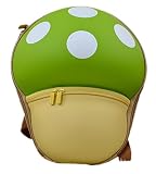 子供用 大人用 キノコ リュックサック レッド オレンジ グリーン イエロー 4色 キッズ 出産祝い プレゼント ギフト (グリーン)