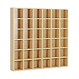 arne 本棚 日本製 完成品 6列 6段 幅145cm 高さ145cm 可動棚 シェルフ コミック収納 ラック H-001 6×6 ナチュラル