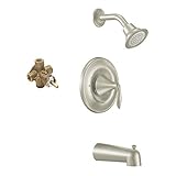 Moen KTSEV-P-T2133BN Eva Showerhead and 7-Inch Spout, Brushed Nickel [並行輸入品]