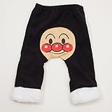アンパンマン フリース地　ロングパンツ 　80ｃｍ/90ｃｍ/95ｃｍ （EA4508) (80ｃｍ, ブラック)