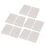 uxcell メンディングフラットプレート 金属 フラットリペアプレート ストレートメンディングプレート