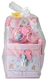 Big Oshi Baby Essentials 16 Piece Diaper Bag Feeding Newborn Gift Set, Pink, One Size by Big Oshi