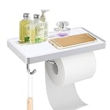 HomeIdeasトイレペーパーホルダーストレージバスルームキッチンペーパータオルディスペンサーティッシュロールハンガー従来壁マウント HOMEIDEAS D01V135A