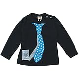 【秋冬物】OFFICIAL TEAM(オフィシャル チーム) “Necktie Print“Knit -sew Tシャツ 90cm /BLACK NO.OT-15AW-4001