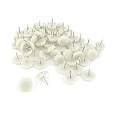Saimプラスチックドーム型ネイルnail-on家具テーブル椅子脚パッドGlide床プロテクター1.8 MMホワイト 200 Pcs KS40