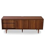 LOWYA （ロウヤ） テレビ台 テレビボード 国産 北欧風 天然木脚 半完成品 収納 コードリール アジャスター TV台 幅150cm ウォルナット おしゃれ 新生活