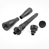 uxcell 水族館庭池噴水ヘッドセット　ファウンテンヘッドセット　3シェイプ　プラスチック　ブラック