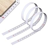 貼れるメジャー テープ シール メジャー テープ 1m 正目盛 逆目盛 分け目盛 金属製 巻尺 見やすい 自己粘着性 大工仕事用 身長計 測定工具 テーブルソー用 3個セット