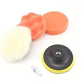 Eagwell ポリッシャー バフ ポリッシング スポンジ セット 100mm 6種類 ジックテープ式 動 ドリル 取付け簡単 汎用 研磨パッド 作業用 洗車用 (100mm-5点セット)