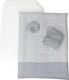 プッパプーポ ベビー布団6点セット 【グレースター】 日本製 オーガニック100% 2重ガーゼ カバーリングタイプ 洗濯機で洗える掛け敷きふとん 新生児用