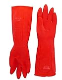 DuBarry D707-S Latex Plus Household Gloves Orange Small (Set of 2) [並行輸入品]