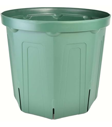 兼弥産業　丸スリット鉢40cm CSM-400 モスグリーン13号6個入りセット 40cm丸スリット鉢(13号) 直径40cm モスグリーン CSM-400丸 容量