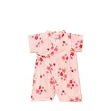 [ミキハウス] MIKIHOUSE 二重織ガーゼ♪お花柄うさこ甚平オール 〈SS-M（50cm-80cm）〉 12-7509-785 ピンク SS(50-60cm)