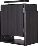 選べる5カラー！天井つっぱり上置き 幅 45cmX奥行29cm 天井高226cm～265cm対応(ブラック)