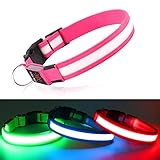 犬 光る首輪 USB充電式 led 犬用 夜間 ライト 散歩用 犬光る首輪 くびわ 小型犬、中型犬、大型犬 長さ調節可能 ひかる首輪 犬のライト 散歩用 夜 充電式 散歩 ライト 犬。ペット 安全 事故防止。 あなたの犬を車、自転車、夜走者にぶつからないように保護します。 夜に犬を見つけやすいように。IPX5 防水ドッグ首輪。