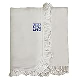 KicKee Pants Basic Ruffle Stroller Blanket Natural [並行輸入品]