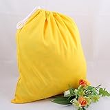 エルフ ベビー(Fairy Baby) 赤ちゃん 専用 TPU防水 柔らかい 環境保護 おむつ収納バッグ ドローストリング式 (28*36cm，イエロー）