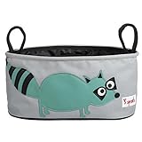 スリースプラウツ 3sprouts ベビーカー用ミニバッグ Stroller Organizer　ラクーン