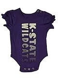 Kansas State Wildcats InfantパープルグラデーションロゴSS One Piece Creeper ( 0 – 3 M )