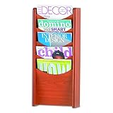 Safco 5ポケット木製マガジンラック