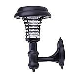 蚊ライト　電撃殺虫器　蚊取り器　UV光源誘引式　ソーラーパネル搭載 　薬剤不要　環境に優しい　安全　蚊取りと照明両用　静音 省エネ　蚊　蠅 害虫 誘蛾退治