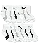 Puma Baby Boys '「Big Wave」6パックQuarterクルーソックス ホワイト
