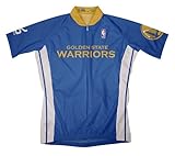 NBA Golden State WarriorsメンズShort Sleeve Away Cycling Jersey S