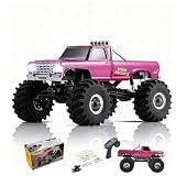 FMS 1/24スマッシャー V2 モンスタートラック V2 FCX24 RTR 4WD 2.4GHz ブラシ付き 8km/h RC クローラー RC オフロードトラック リモートコントロールカー LEDライト付き (ハイローラー)