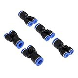 5個入り クイック継手 エア空気圧 配管継手 エルボー コネクタ Y型 10-6mm