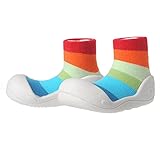 YideaHome ベビーシューズ ファーストシューズ ベビーフィート 赤ちゃん靴 ラバー底ソックス ソックス付き 練習