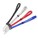 Honbay 調節可能なハンドリストストラップ ハンドランヤード ノンスリップロープ ロック付き ニンテンドー3DS 3DSLL 3DS 3DSLL NDSL NDSIに対応 4個, ブルー、グレー, Medium