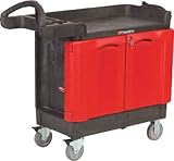 [T-8194725]ラバーメイド　モービルワークセンター　ドア型　ブラック 45328807