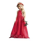 ハロウィン スカート 子供、三番目の店 子供 女の子 レース フラワーバックレス ストラップ プリンセス パーティー フォーマルドレス服