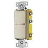 Hubbell Wiring Systems RCD303I tradeSELECT Three Way Combination Quiet 2 Rocker Switch, 15A, 120-277