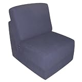 Fun Furnishings Teen Chair, Navy Micro Suede [並行輸入品]