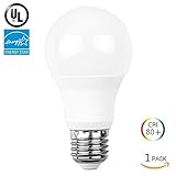 BOLWEO LED Light Bulbs- E26/E27 Base, A19 Globe Bulb, 7W Equivalent to Traditional 40W Bulb, Soft Wa