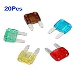 車ヒューズ – TOOGOO ( R ) 20 pcs車オートバイミニヒューズブレードヒューズ安全