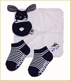 ガラガラ ソックスなどのベビー服ギフトセット 日本製 ビセラ 詰め合わせ 紺