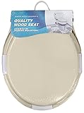 Aqua Plumb Aqua Plumb CTS100BO Round Wood Toilet Seat - Bone by Aqua Plumb