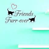 デザインwith Vinyl 1 JER 2202 1ホット新しいDecals Friends furr-ever壁アートサイズXインチ色、10 " x 20インチ、マルチ