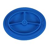 (Blue) - Silicone Kids Placemat,Kids One Piece Non-slip Silicone Placemat Plate Dish Food Tray Table