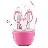 ツメキリ ベビー用 SAVOKI 5個セット ハサミ 爪やすり 鼻用ピンセット 耳掻き 安全衛生 携帯便利 新生児用 幼児赤ちゃん