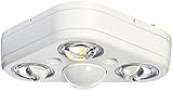 All Pro Outdoor Security REV32750MW Revolve LED Triple Head 270 Degree Motion Security Light, 2400 l