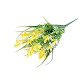 braceus人工Gladiolus Flower Leavesブーケホームオフィスウェディングブライダル花柄装飾1個 O1516400O91Z5256