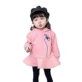 Pojour ベビー服 子供服 女の子ブラウス 冬 防寒 かわいいブラウス おしゃれ 暖かい 厚手 綿 ベビールームウェア 普段着 カジュアル 旅行 記念日 プレゼント ピンク
